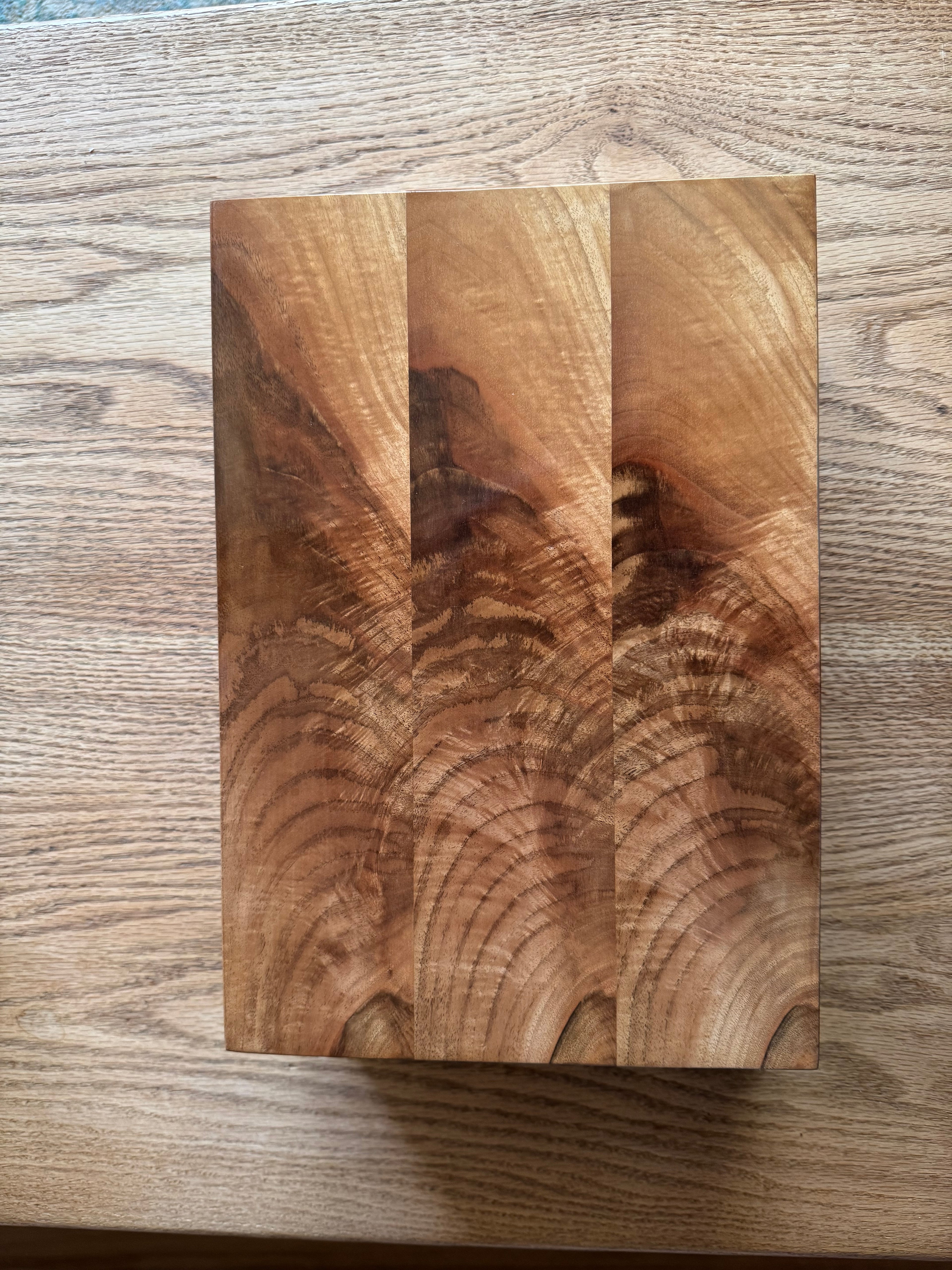 Wood Jewelry Box with Sliding Box