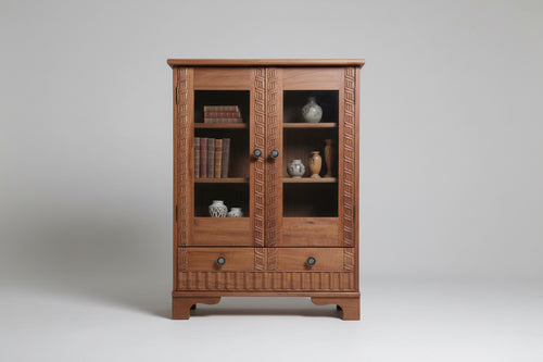 Carved Curio Chest in applewood