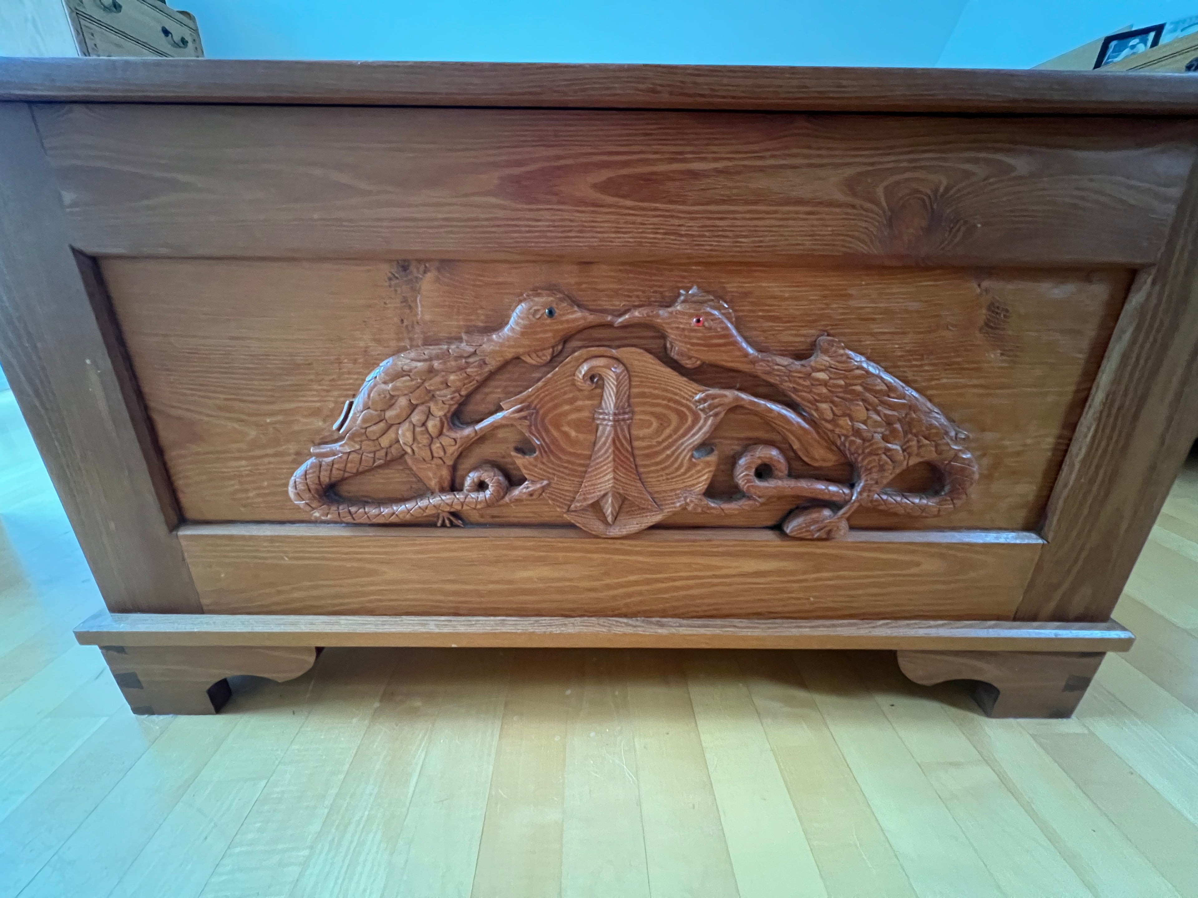 Carved Blanket Chest