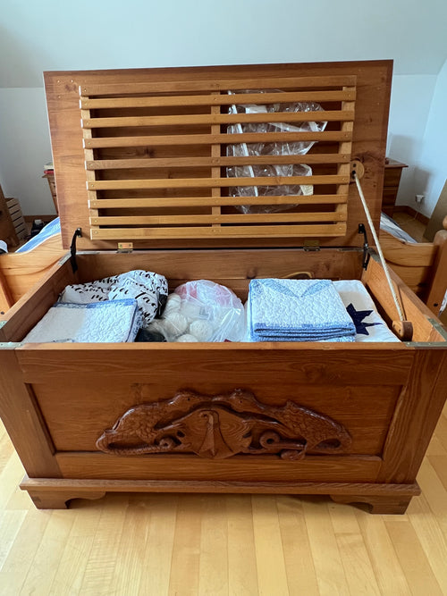 Carved Blanket Chest