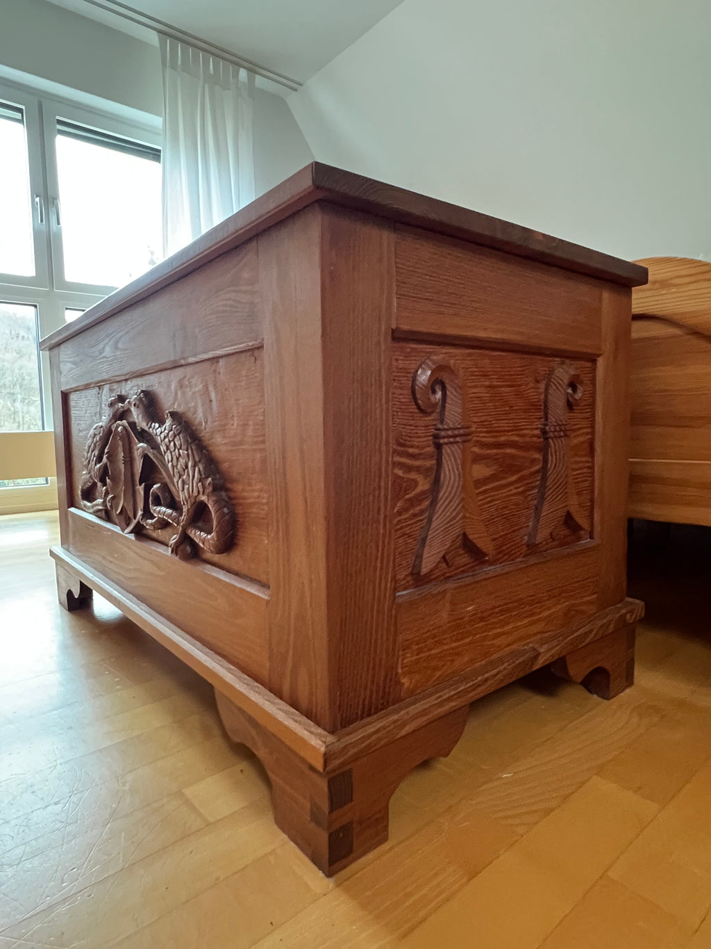 Carved Blanket Chest